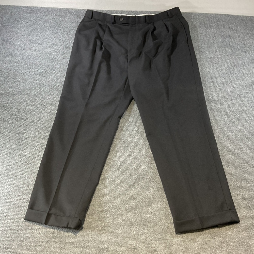 Lauren Ralph Lauren Mens 38x30 Wool Pleated Cuffed Dress Pants Total Comfort